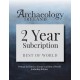7. Archaeology Ireland:2 year subscription posted to Europe and the Rest of the World (inc. Britain)